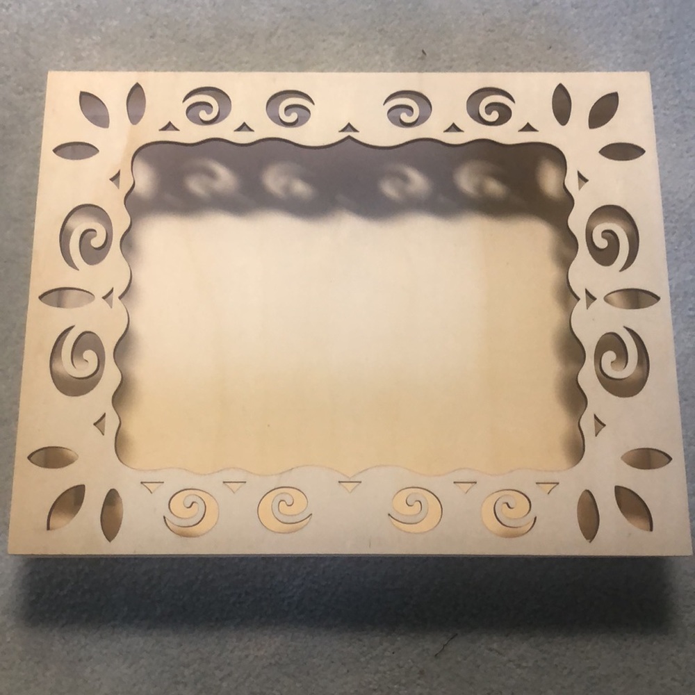 [Michael’s] Wooden Shadow Box (never used)